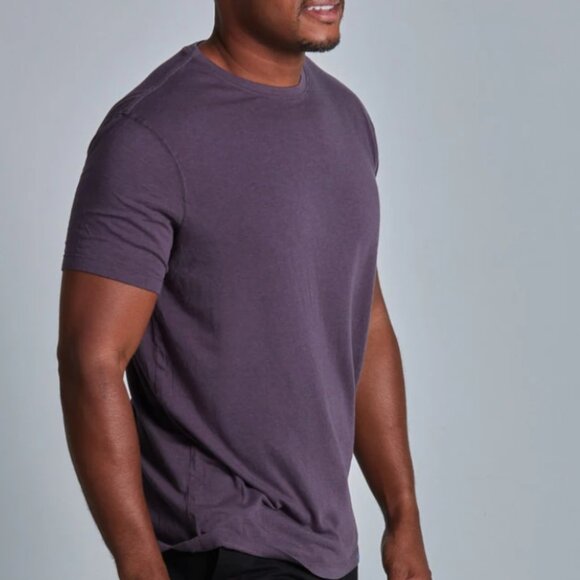 Men's Onno Short Sleeve Bamboo T-Shirt Dirty Purple - Picture 1 of 3